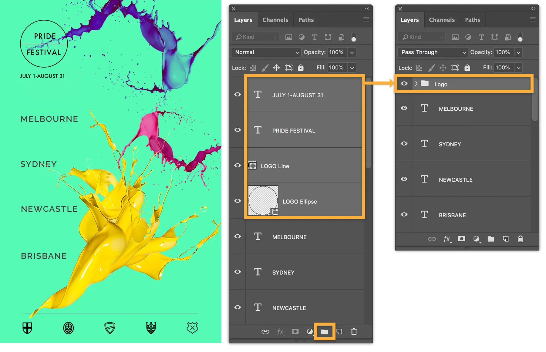 Layer trong Photoshop được sử dụng như thế nào 4