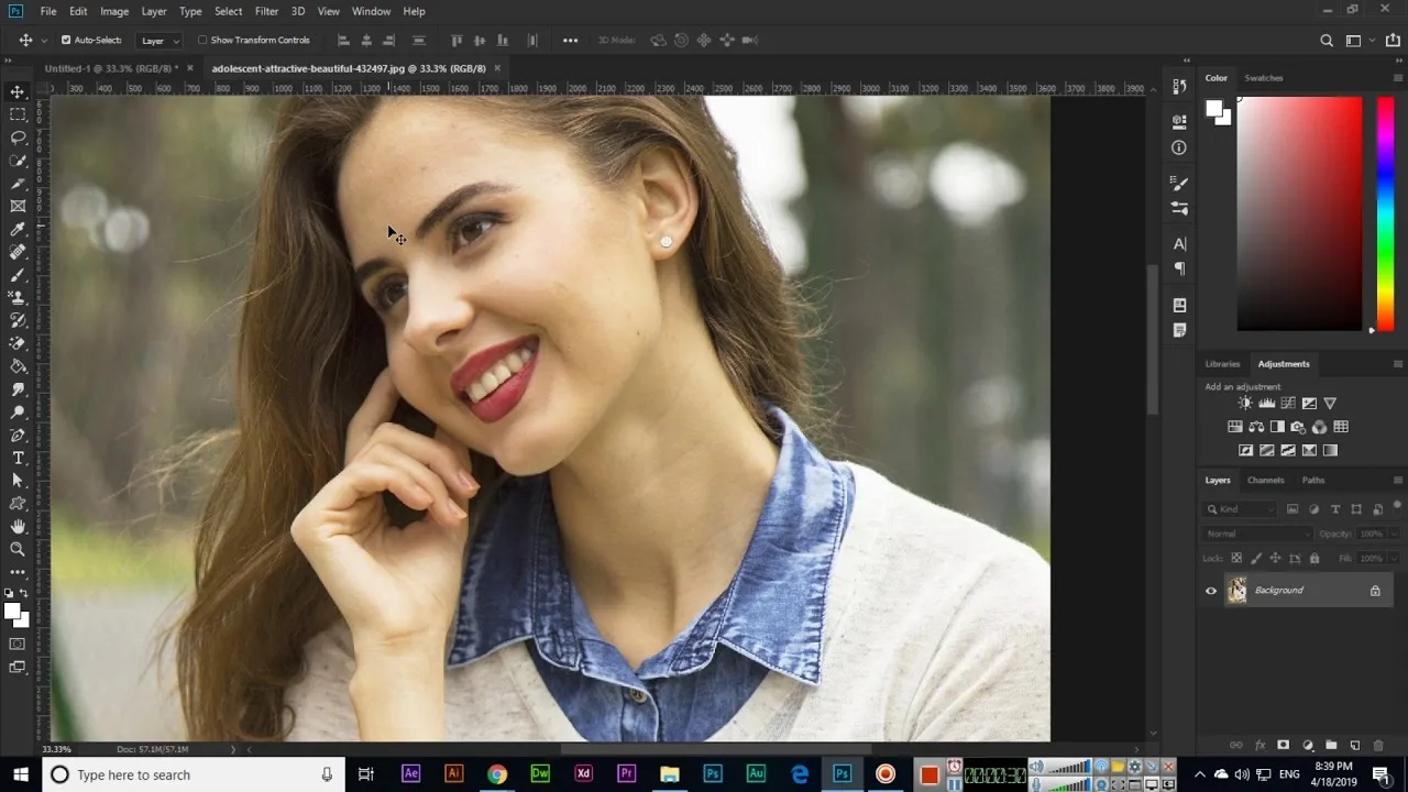 Những tiện ích khi sử dụng công cụ Hand Tool trong Photoshop 2