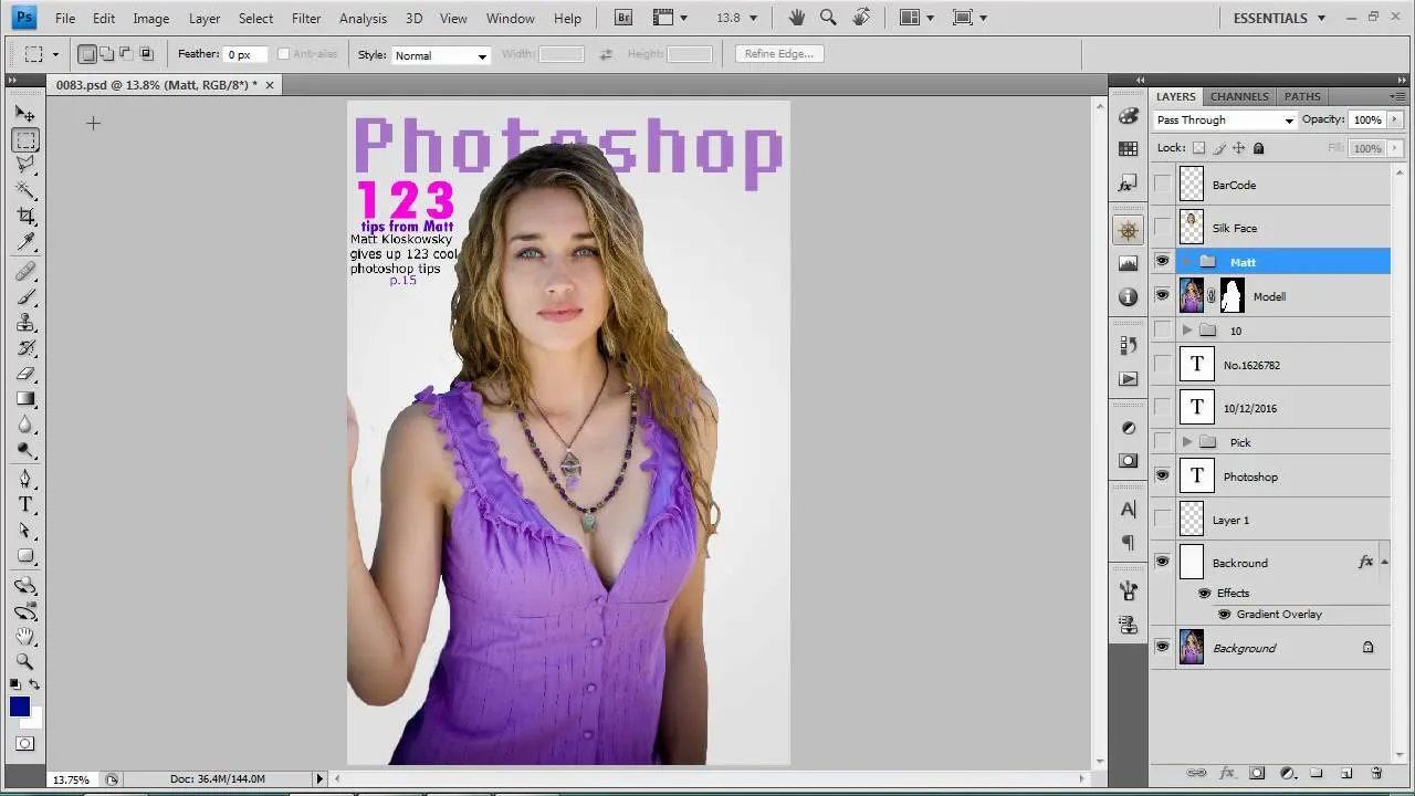 Tạo ảnh bìa tạp chí chuyên nghiệp với Photoshop 4